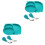 2Pcs Safe Silicone Baby Dinner Plate Divided Kids Feeding Tableware 3