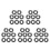 40Sets Impact Wrench Socket Retainer Rings Durable Black Rubber Iron 9