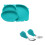 2Pcs Safe Silicone Baby Dinner Plate Divided Kids Feeding Tableware 11