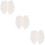3St Bruids Sluier Haaraccessoires Beige Comfort 9