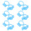 36Pcs Durable Blue Silicone Chopstick Training Rings for Children 1