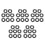 40Sets Impact Wrench Socket Retainer Rings Durable Black Rubber Iron 6