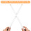 6Pairs White Wood Drumsticks Comfortable Durable Drum Accessories 6