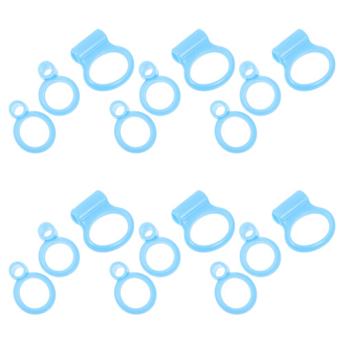 36Pcs Durable Blue Silicone Chopstick Training Rings for Children 1