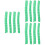 12Pcs Lightweight Plastic Tree Protectors Green Tree Tubes 7