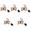 5Sets DIY Solar System Model Sun Earth Moon Kids Learning Kit Khaki 5