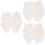 3St Bruids Sluier Haaraccessoires Beige Comfort 6