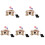 5Sets DIY Solar System Model Sun Earth Moon Kids Learning Kit Khaki 4