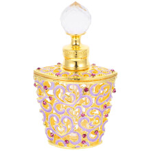 5Pcs Purple Glass Essential Oil Bottles Refillable Travel Size Perfume
