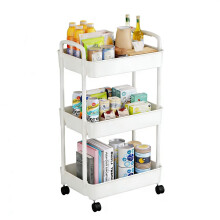 Multibao 3 Tier Storage Trolley Cart on Wheels with Handle Kitchen
