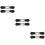 6 Pcs Toggle Buckles Artificial Leather Belt Fasteners 10