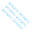 36Pcs Durable Blue Silicone Chopstick Training Rings for Children 7