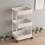 Multibao 3 Tier Storage Trolley Cart on Wheels with Handle Kitchen Bathroom 6