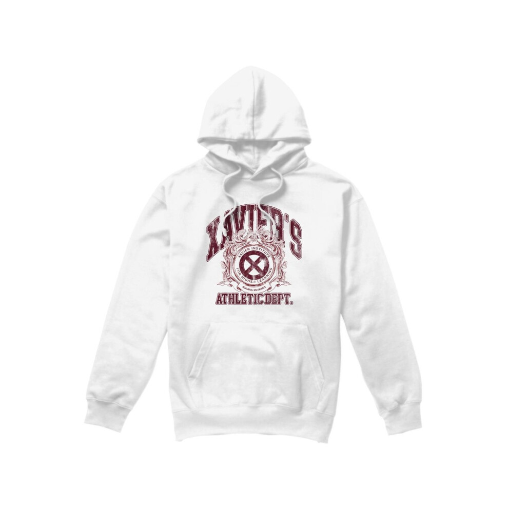Marvel (M, White) Mens X-Men Athletic Dept Professor X Hoodie