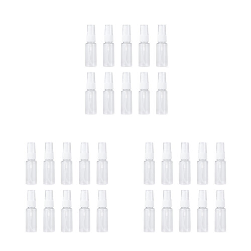 30Pcs Compact Transparent Spray Bottles for Perfume Makeup and Plants 1
