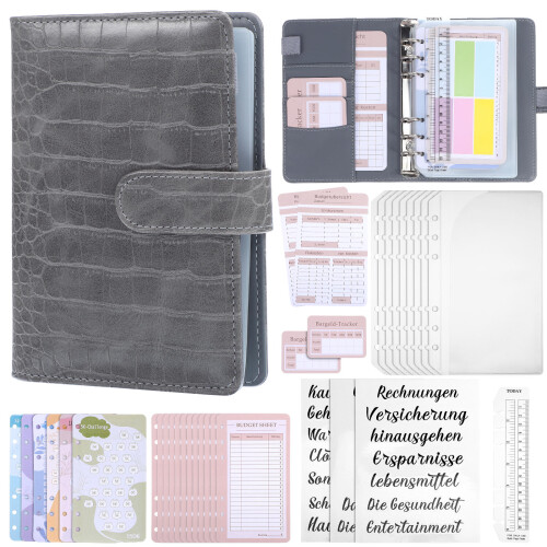 2Pcs Money Saving Binder Budget Journal Lightweight Office Use