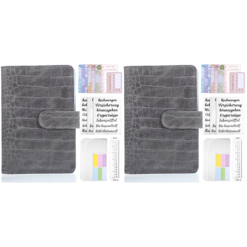 2Pcs Money Saving Binder Budget Journal Lightweight Office Use 1