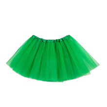 4Pcs Kids Tutu Skirts Green 3 Layers Ballet Skirts for Party Wear