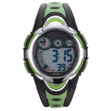 2St Kindvriendelijke Groene LED Sporthorloges Waterdicht Met Functies