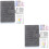2Pcs Money Saving Binder Budget Journal Lightweight Office Use 6