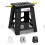 HOUSE DAY Folding Step Stool 16 inch 40cm Black Durable Plastic Stool 1