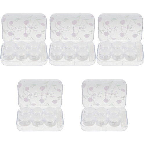 5Sets Cute Purple Case Durable Lens Storage Container 2