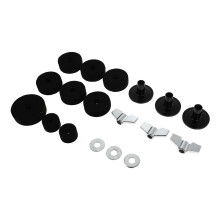 36St Drum Kit -Slip Pads Set Zwart Met Metaal En Plastic