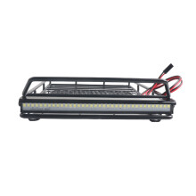 2St Zwarte Auto Dak Luggage Rack Rc 1:10 Crawler Met Opslag