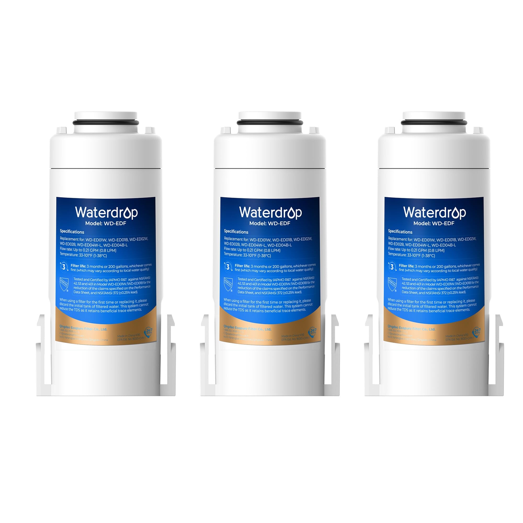 Water Ropu Filter Waterdrop WD-EDF Replacement Filters for Waterdrop Electirc Water ...