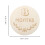 2Sets Beige Commemoratieve Baby Maandelijkse Groeikaarten Props 4