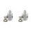 2St Aluminium Turbo Tee Fitting Voor Auto's En Suv's 2