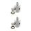 2St Aluminium Turbo Tee Fitting Voor Auto's En Suv's 8