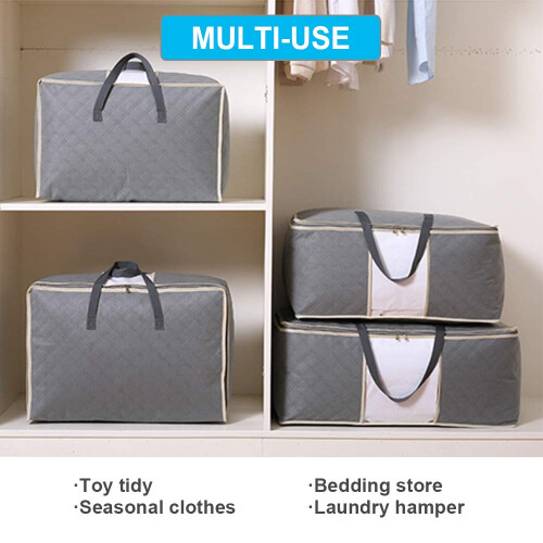Astoryou 105L Large Storage Bags with Zips 2