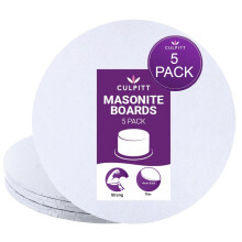 Culpitt 8" White Masonite Cake Board, Strong