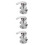 3St 3- Mengventiel Stainless Badkamer Douchekraanset 9