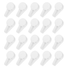 80Sets Wit Plastic Fotohaken, Belastingcapaciteit, Onzichtbaar
