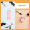 4St Plastic Roze Eyebrow Combs Met Rvs Voor Precisie En 7