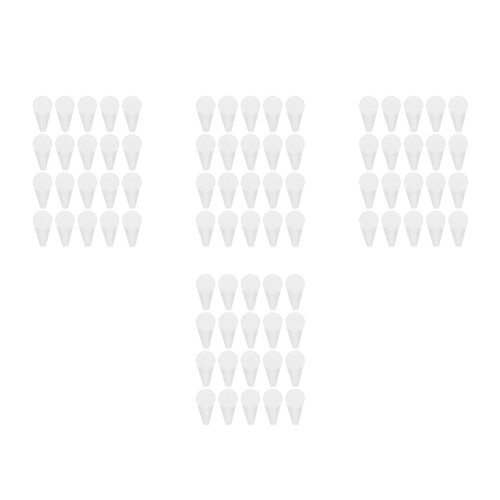 80Sets Wit Plastic Fotohaken, Belastingcapaciteit, Onzichtbaar 2
