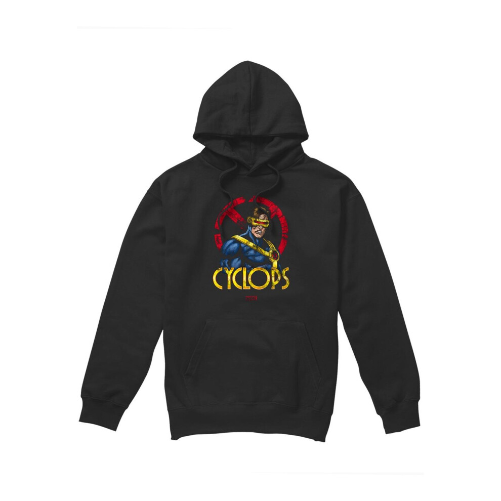 Marvel (M, Black) Mens X-Men Cyclops Logo Hoodie