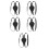 5Pcs Black Sword Holder Strap Dual Back Mount Cosplay 4