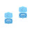 2St Baby Bewaardoos Plastic Organizer Melktanden 9