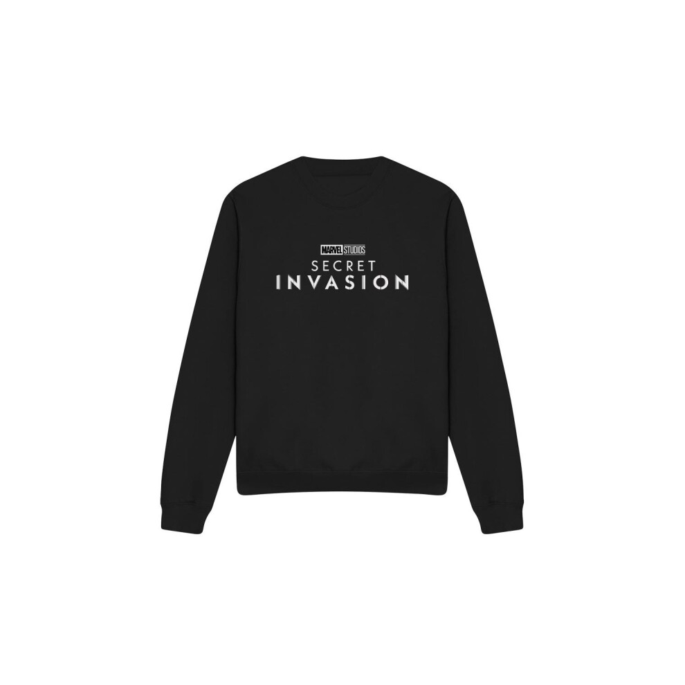Marvel (L, Black) Unisex Adult Secret Invasion Logo Sweatshirt