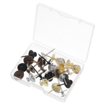 75St Elegante Muurhaken Zinc Alloy Push Pins Voor Foto's En Bord