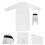 2Sets Wit Polyester Speciale Gelegenheden 10