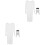 2Sets Wit Polyester Speciale Gelegenheden 5