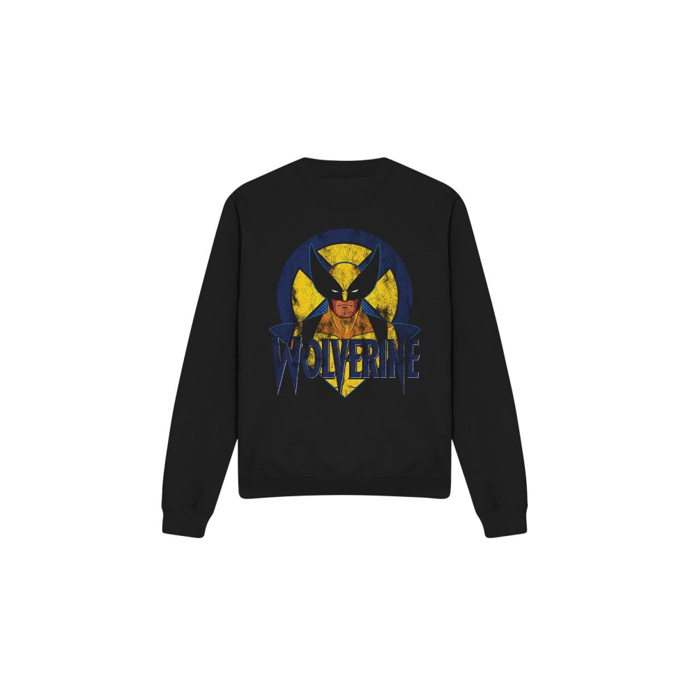 Marvel (Xl, Black) Unisex Adult X-Men Wolverine Retro Sweatshirt