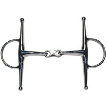 JP Korsteel Stainless Steel French Link Full Cheek Snaffle Bit