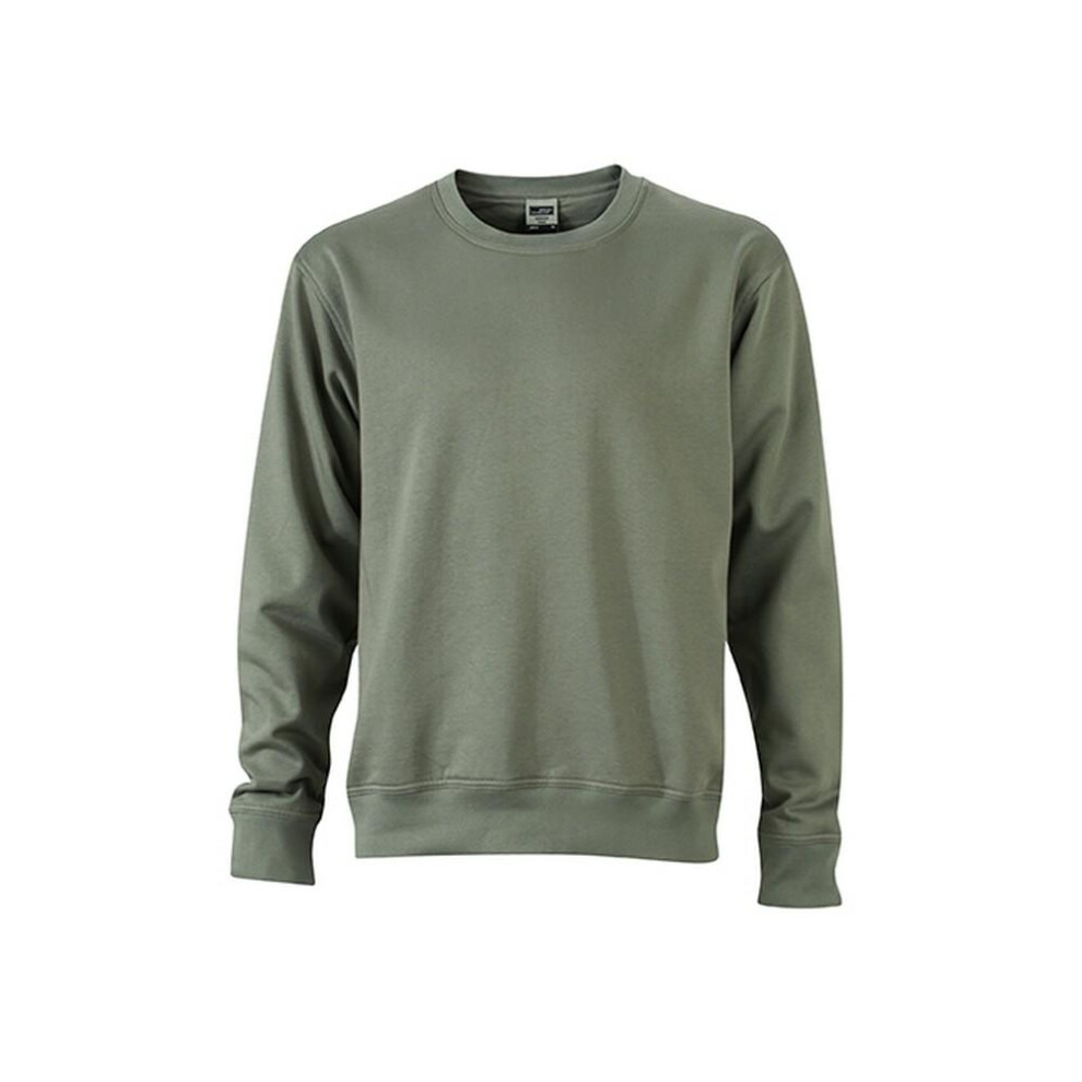 (Xxl, Dark Grey) James And Nicholson Unisex Workwear Sweatshirt 5059000533327