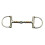 (5in, Silver/Copper) Korsteel Stainless Steel Copper & Steel Rollers Jointed Dee Ring Snaffle Bit 1