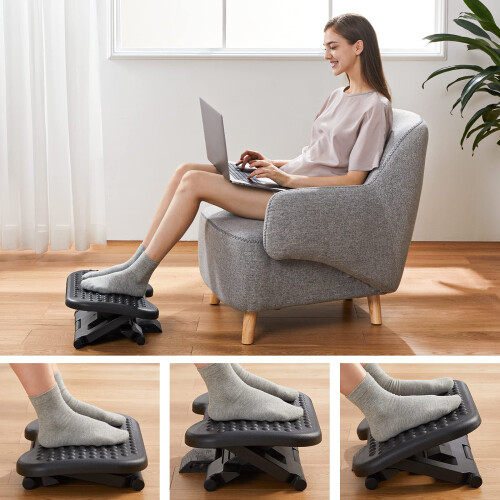 HUANUO Adjustable Under Desk Footrest 2